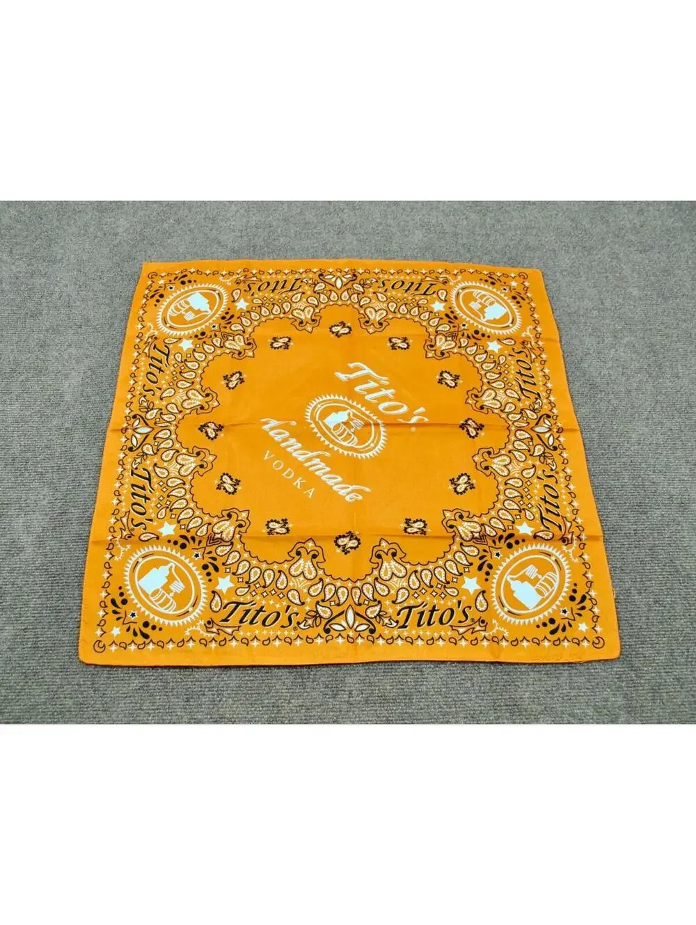 Titos Handmade Vodka Austin Texas Orange Beer Black Bud Bandana